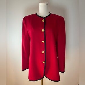 Valerie Steven’s Red Wool Blazer